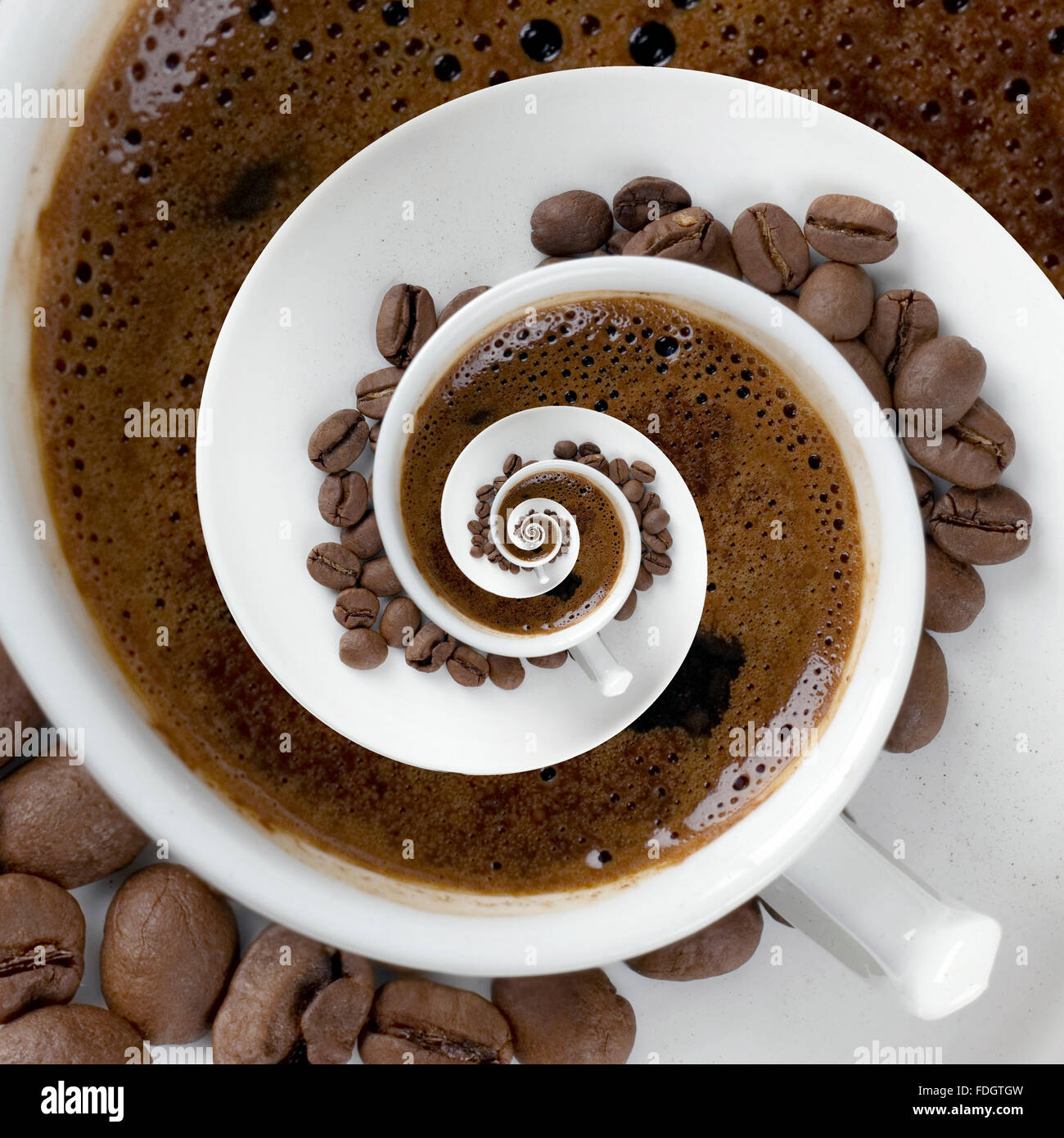 La tasse de café parfumé de fantaisie Photo Stock - Alamy