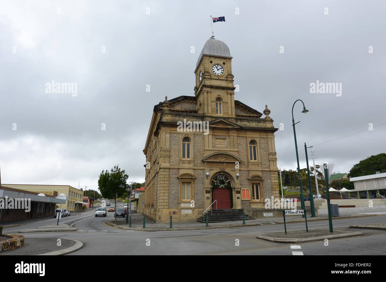 Hôtel de ville sur la rue York, Albany, dans l'ouest de l'Australie Banque D'Images
