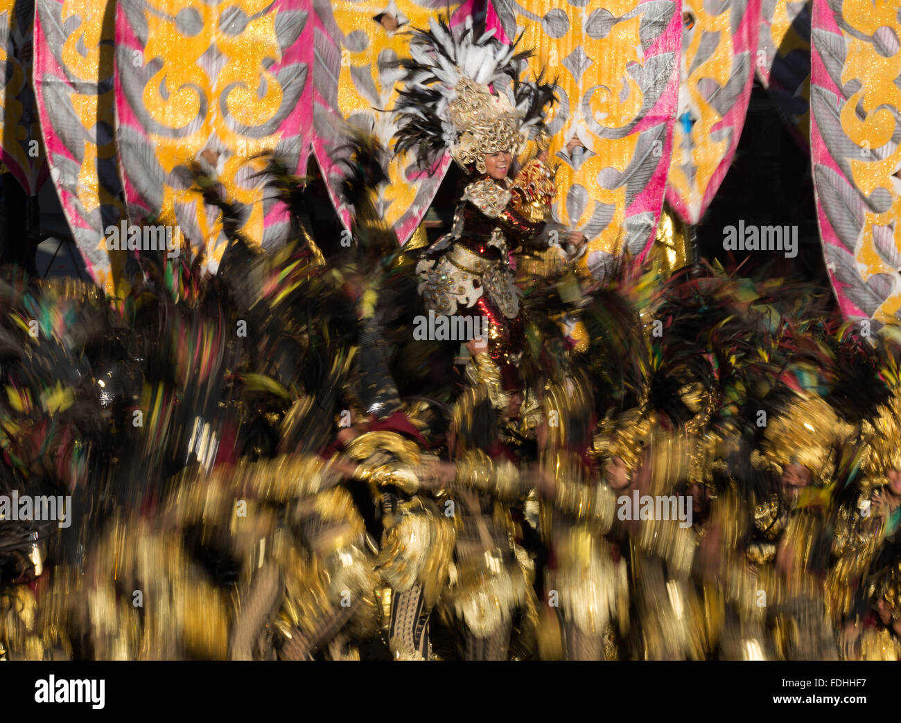 La ville de Cebu, Philippines 18/01/2016.Sinulog Festival Remise des prix. Banque D'Images