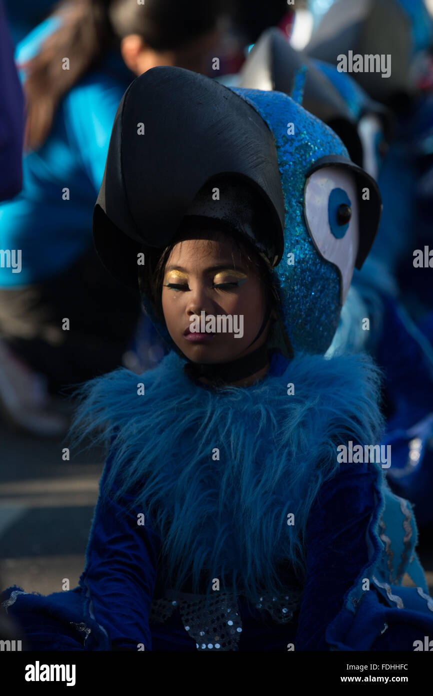 La ville de Cebu, Philippines 17/01/2016.Sinulog Festival,Grande Street Parade. Banque D'Images