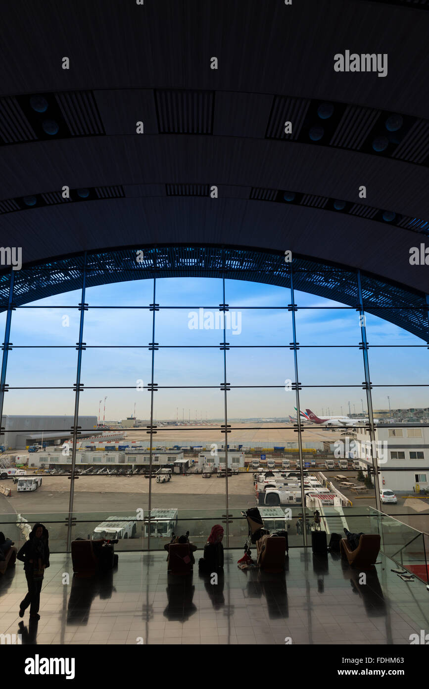 Terminal 2, Paris Charles de Gaulle, Roissy, France Banque D'Images