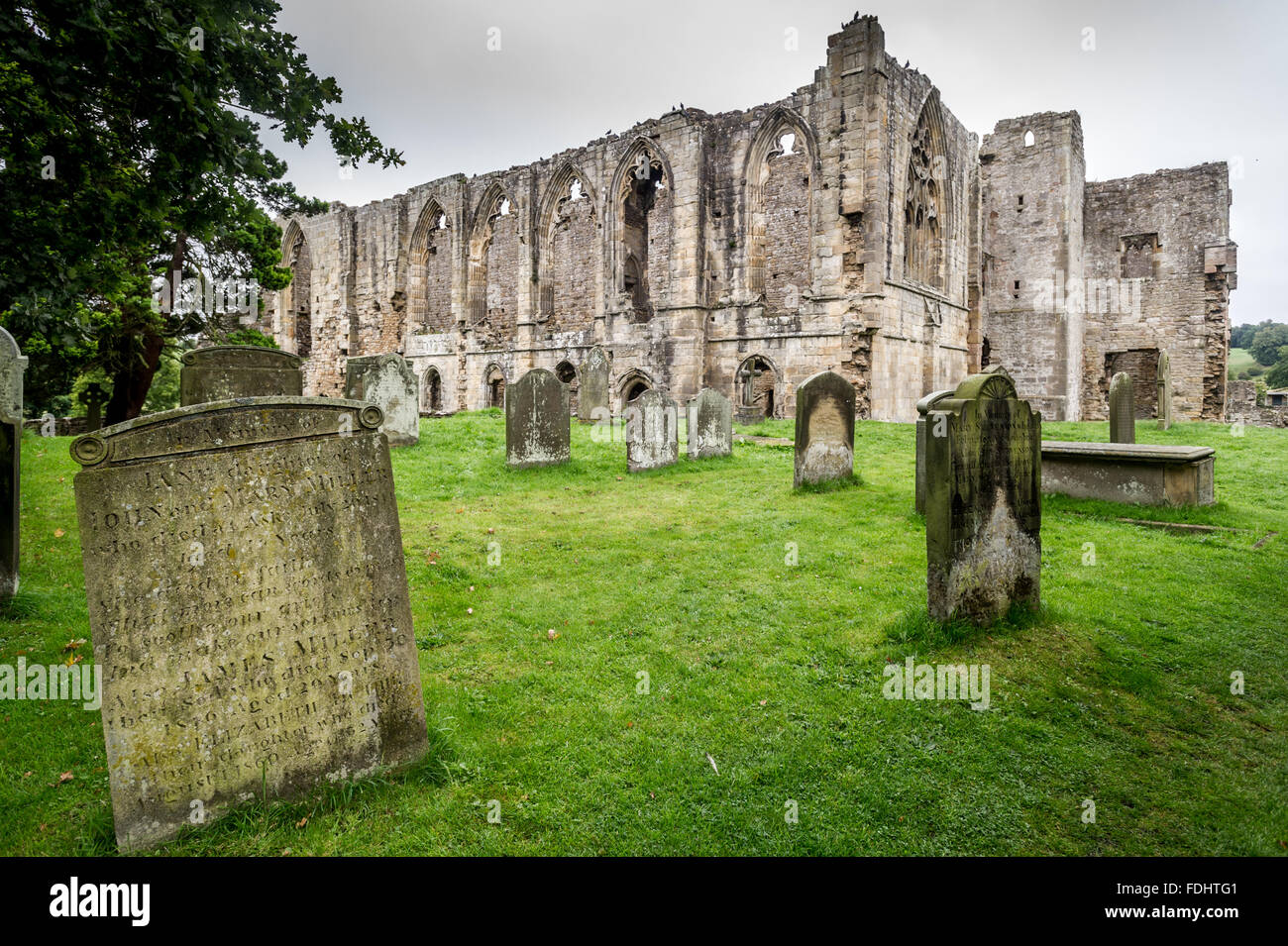 Abbaye d'Easby dans le Yorkshire, England, UK Banque D'Images