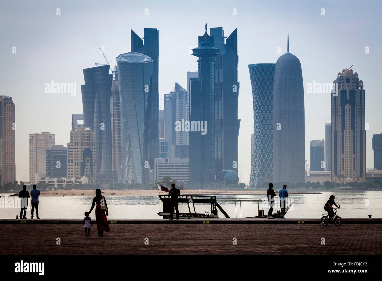 Gratte-ciel de Doha, Doha, Qatar Banque D'Images