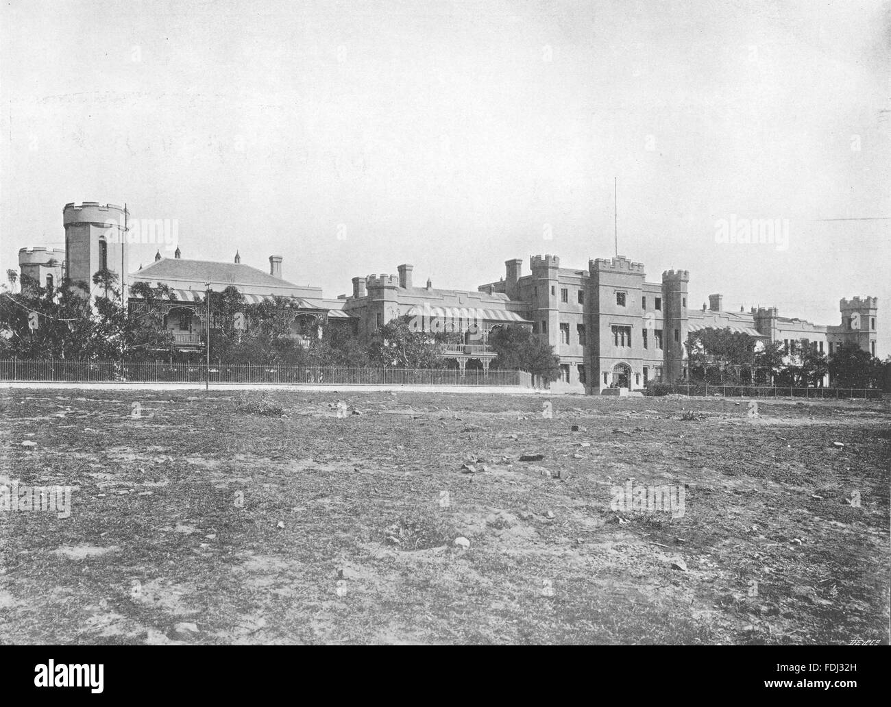 Afrique du Sud : nouvel hôpital de Somerset, Cape Town, antique print 1899 Banque D'Images