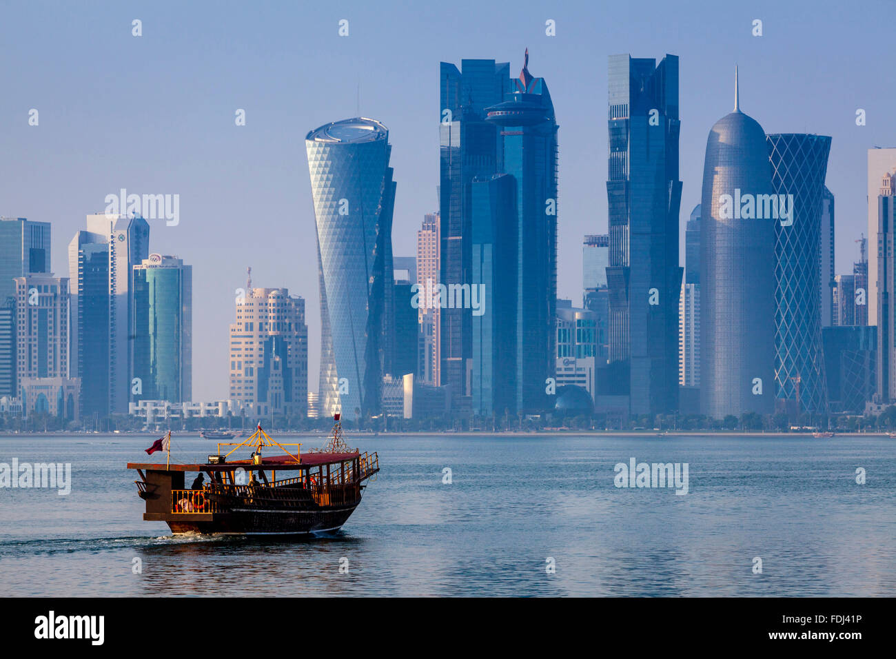 Gratte-ciel de Doha, Doha, Qatar Banque D'Images