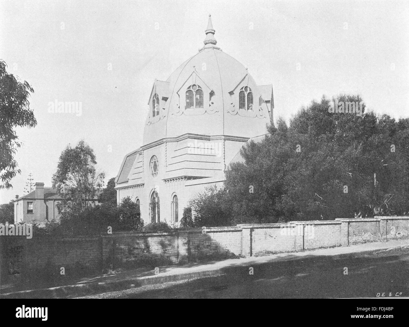 Afrique du Sud : la Synagogue, Port Elizabeth, antique print 1899 Banque D'Images