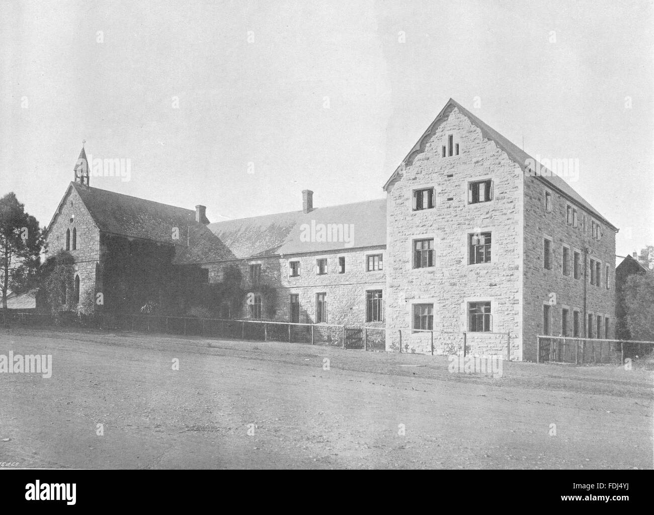 Afrique du Sud : St Andrew's College, antique print 1899 Banque D'Images