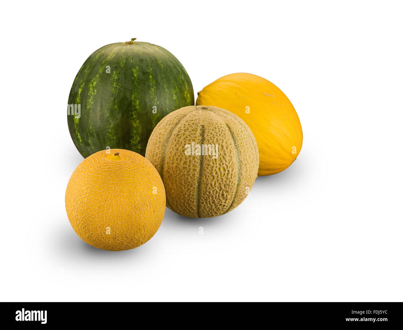 Melon biologique isolated on white Banque D'Images