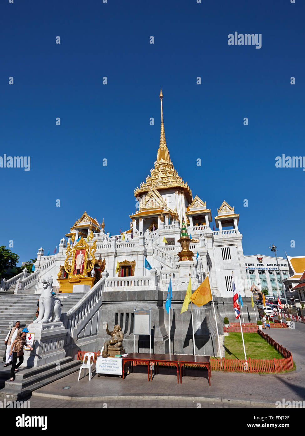 Wat Traimit Temple, Bangkok, Thaïlande. Banque D'Images