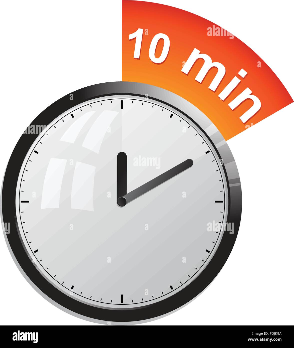 Minuteur 10 minutes vector illustration Image Vectorielle Stock - Alamy
