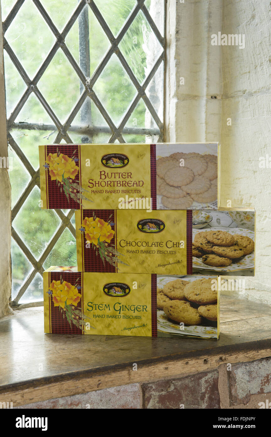 Boîtes de biscuits. Banque D'Images