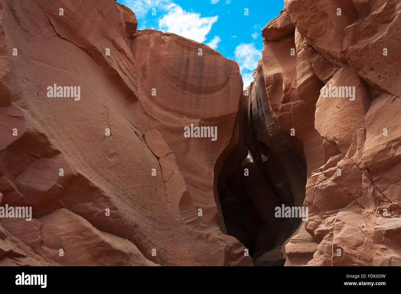 Antelope Canyon est le plus photographié canyon fente dans le sud-ouest américain. Il est situé sur Navajo Land près de Page, Arizona. Banque D'Images