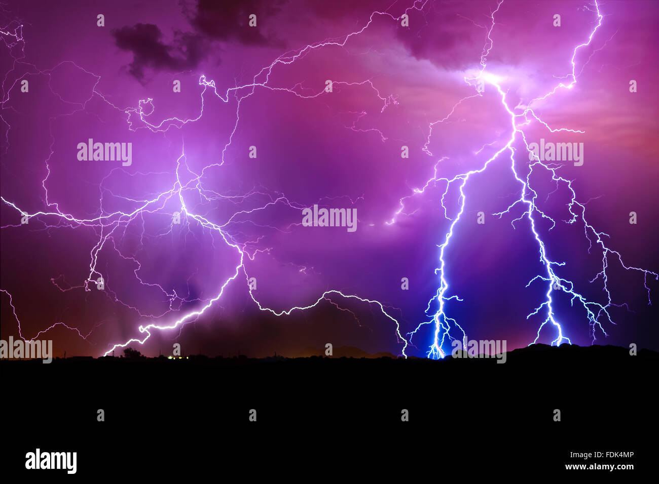 Orage, Arlington, Arizona, États-Unis Banque D'Images