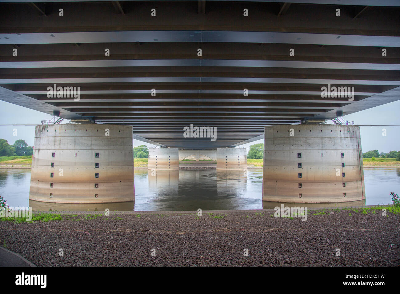 Elbe,canal midland,pont-canal, pont-canal magdeburg Banque D'Images