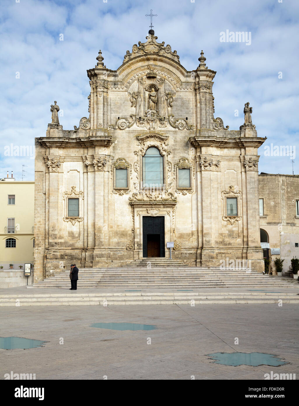 Eglise de Saint François d'Assise, Matera, Basilicate, Italie Banque D'Images