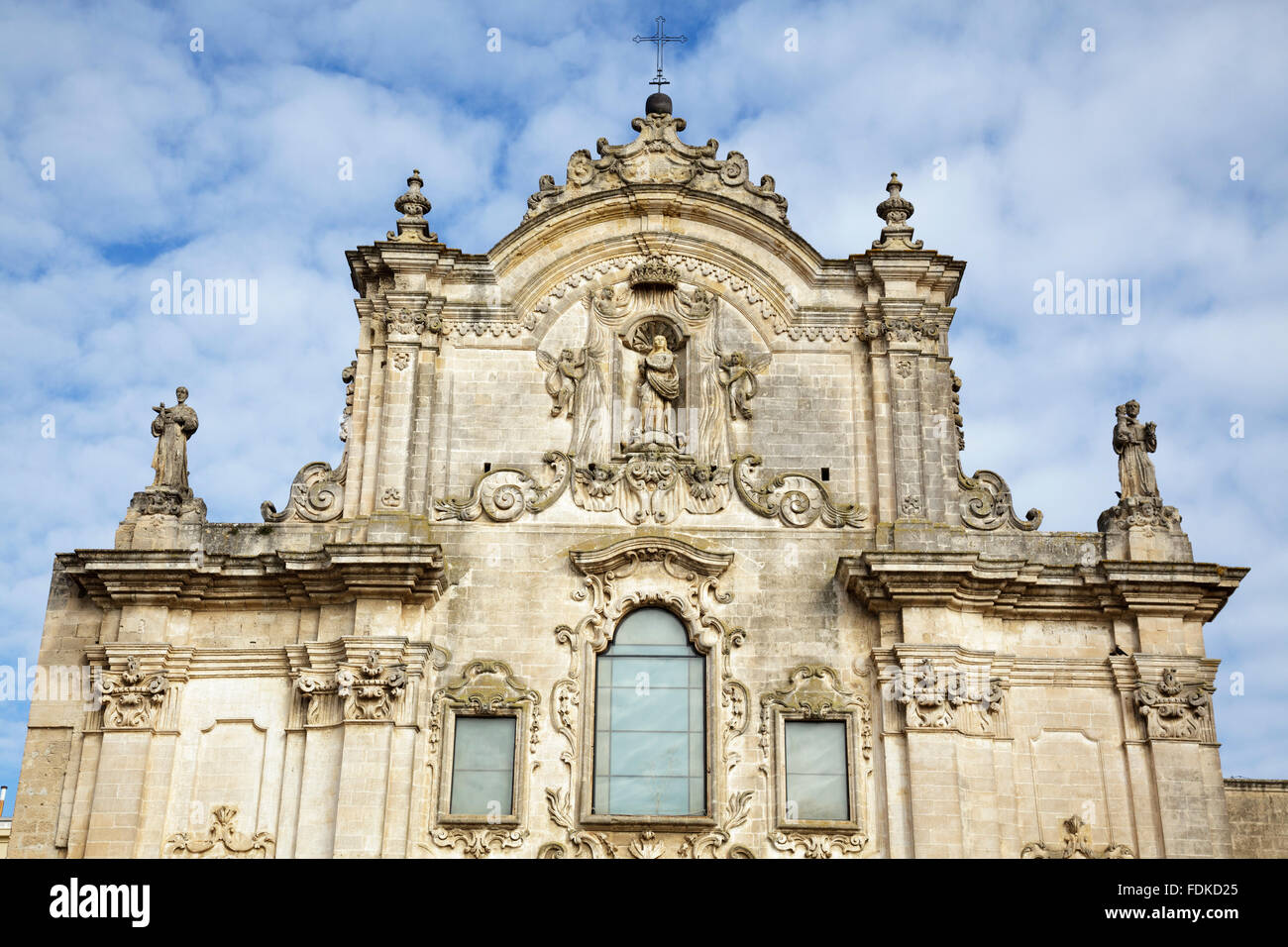Eglise de Saint François d'Assise, Matera, Basilicate, Italie Banque D'Images