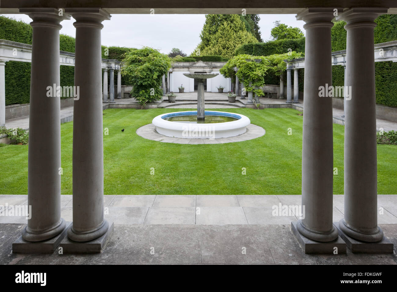 Le Jardin de Pompéi à Dyffryn Gardens, Vale of Glamorgan. Banque D'Images