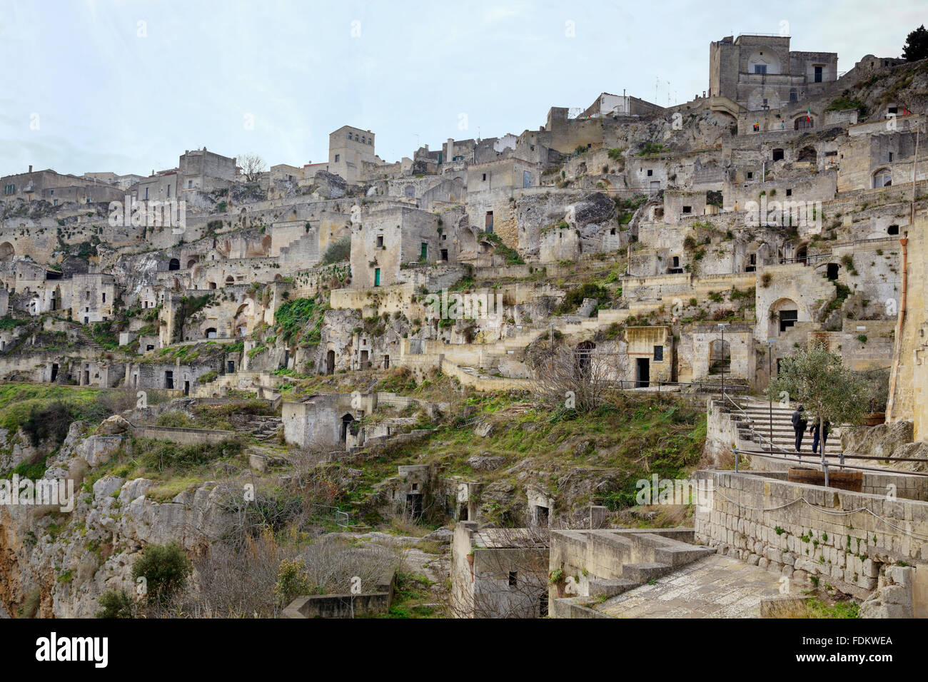 Sasso le Dodici Lune, Matera, Basilicate, Italie Banque D'Images