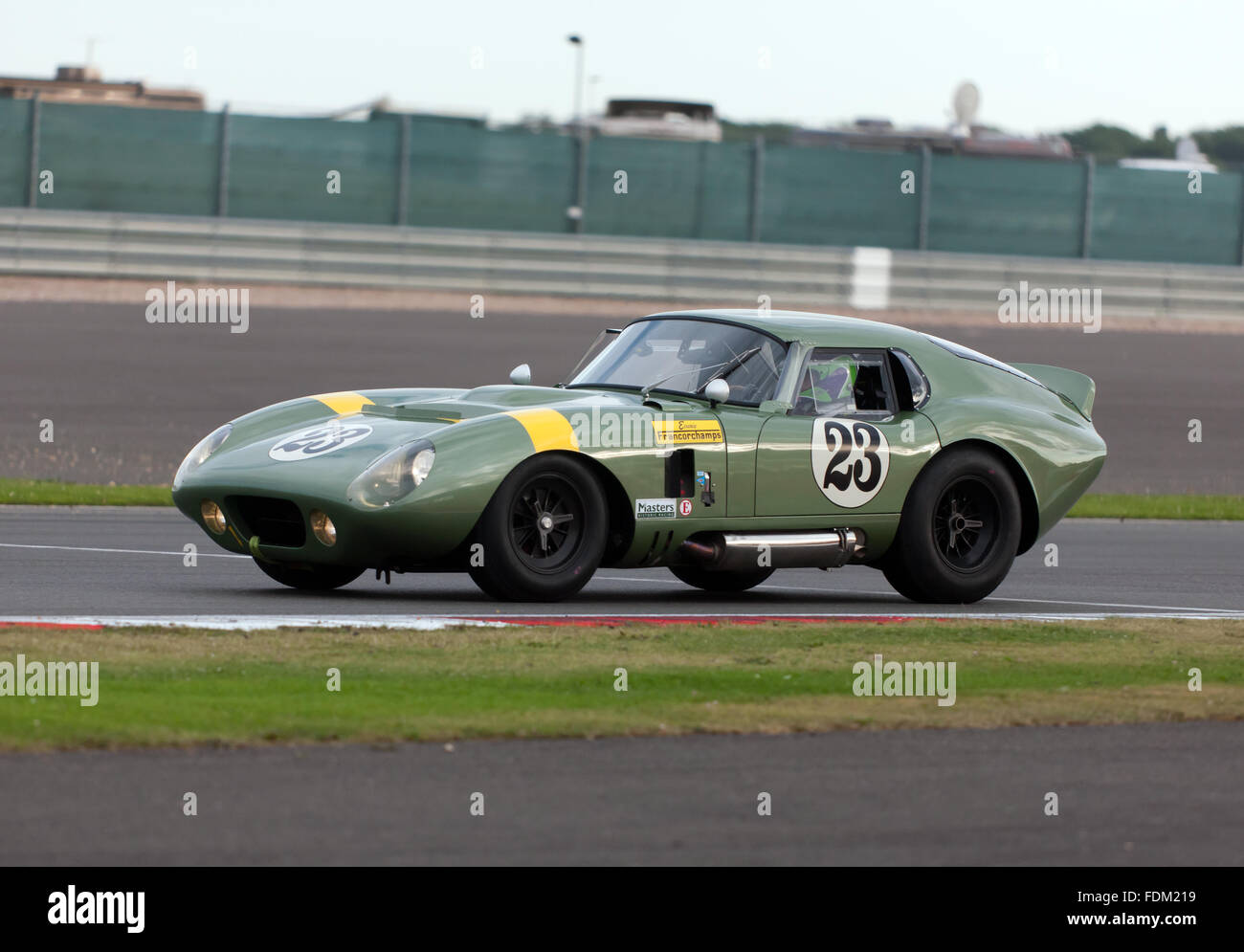 Une AC Cobra Daytona, participant à l'International Trophy pour voitures GT classique, (avant 66), à la Silverstone Classic 2015 Banque D'Images