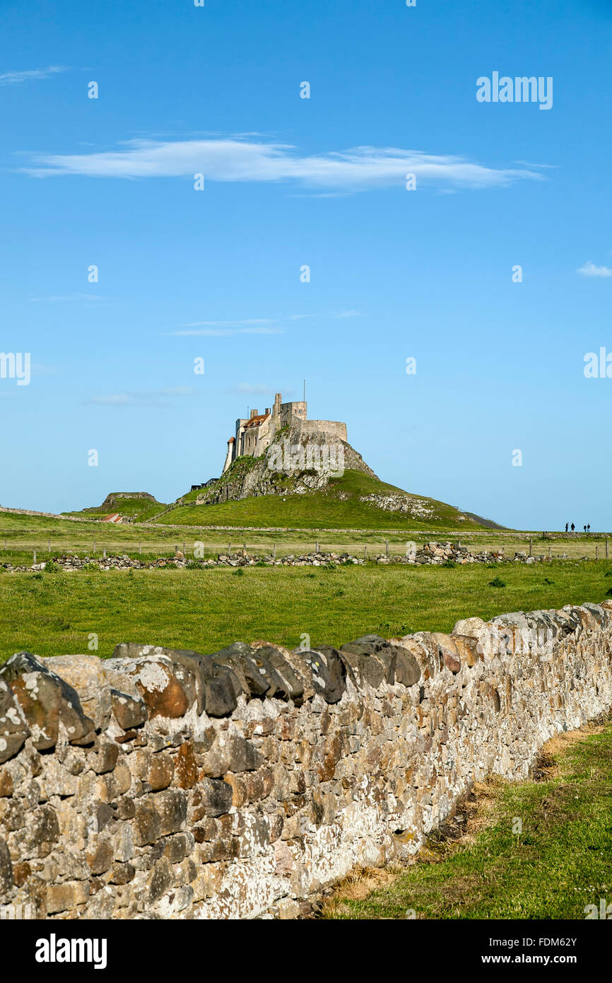 Château de Lindisfarne, Holy Island, Angleterre, Royaume-Uni Banque D'Images