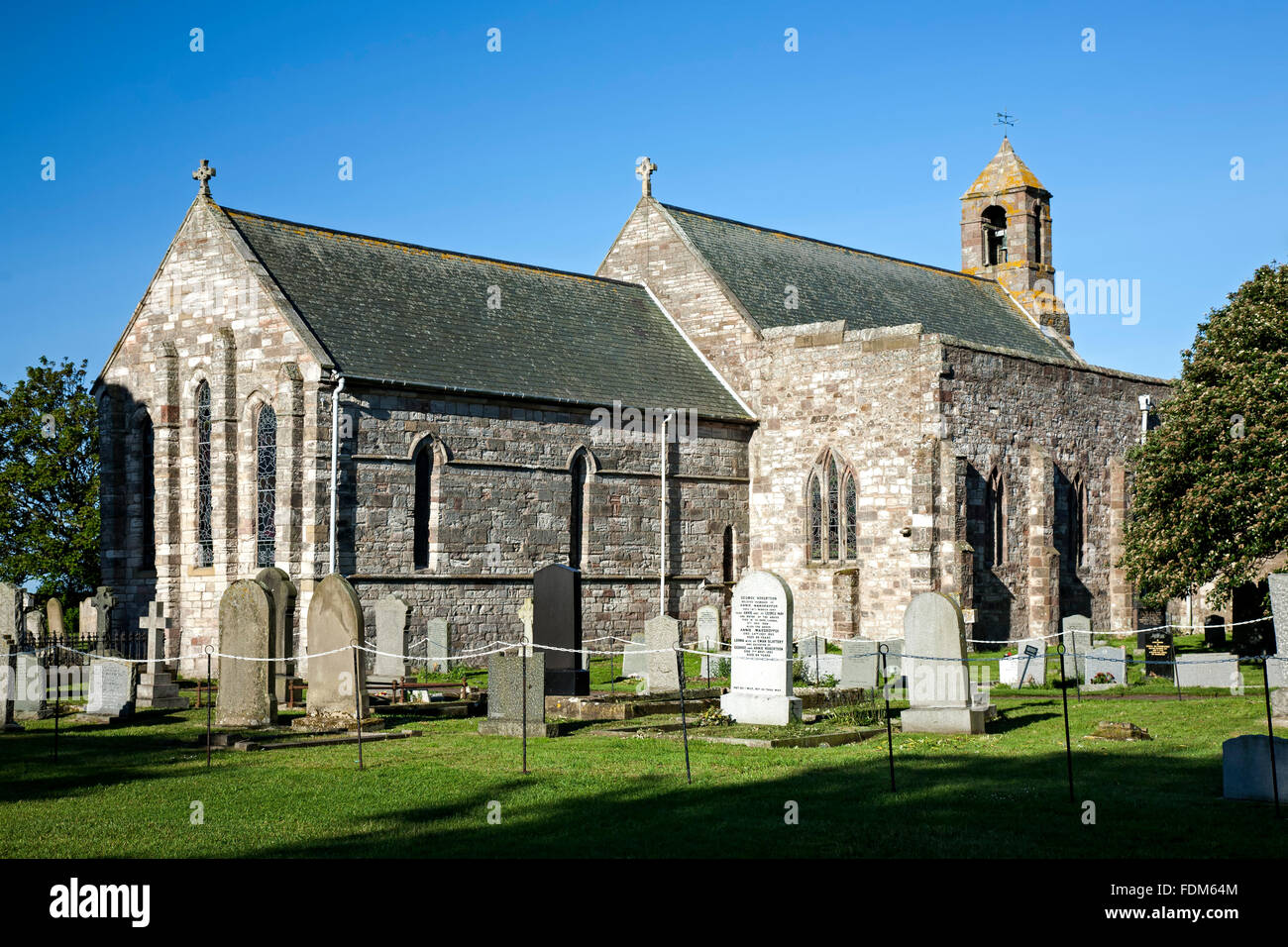 L'église de la Vierge Marie, l'île sacrée, Angleterre, Royaume-Uni Banque D'Images