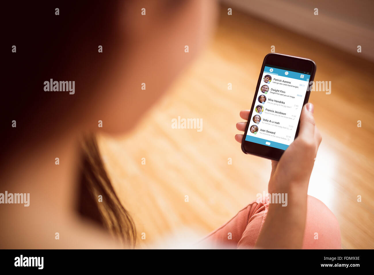 Image composite du menu application pour smartphone Banque D'Images