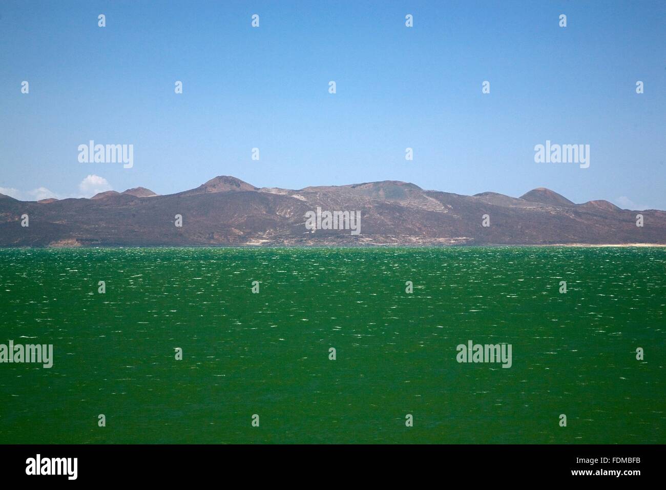 Kenya, vallée du Rift, le lac Turkana et île du Sud Banque D'Images