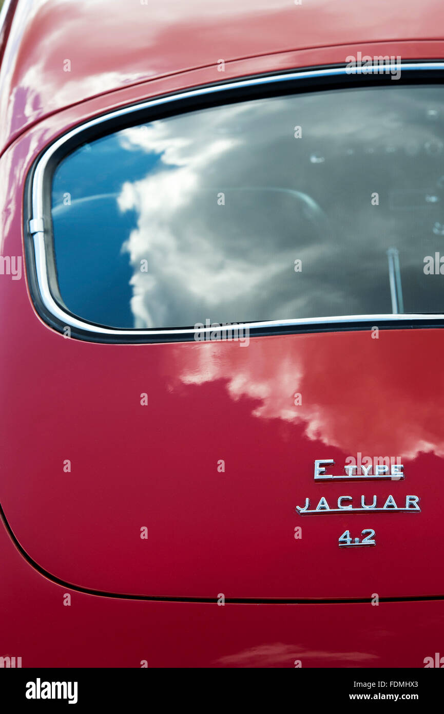 Jaguar Type E 4.2 Fin de l'arrière de la voiture de sport classique Banque D'Images
