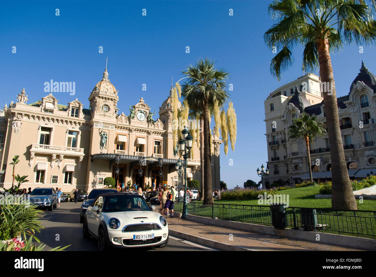 Avant de la célèbre Grand Casino de Monte Carlo, Monaco Banque D'Images
