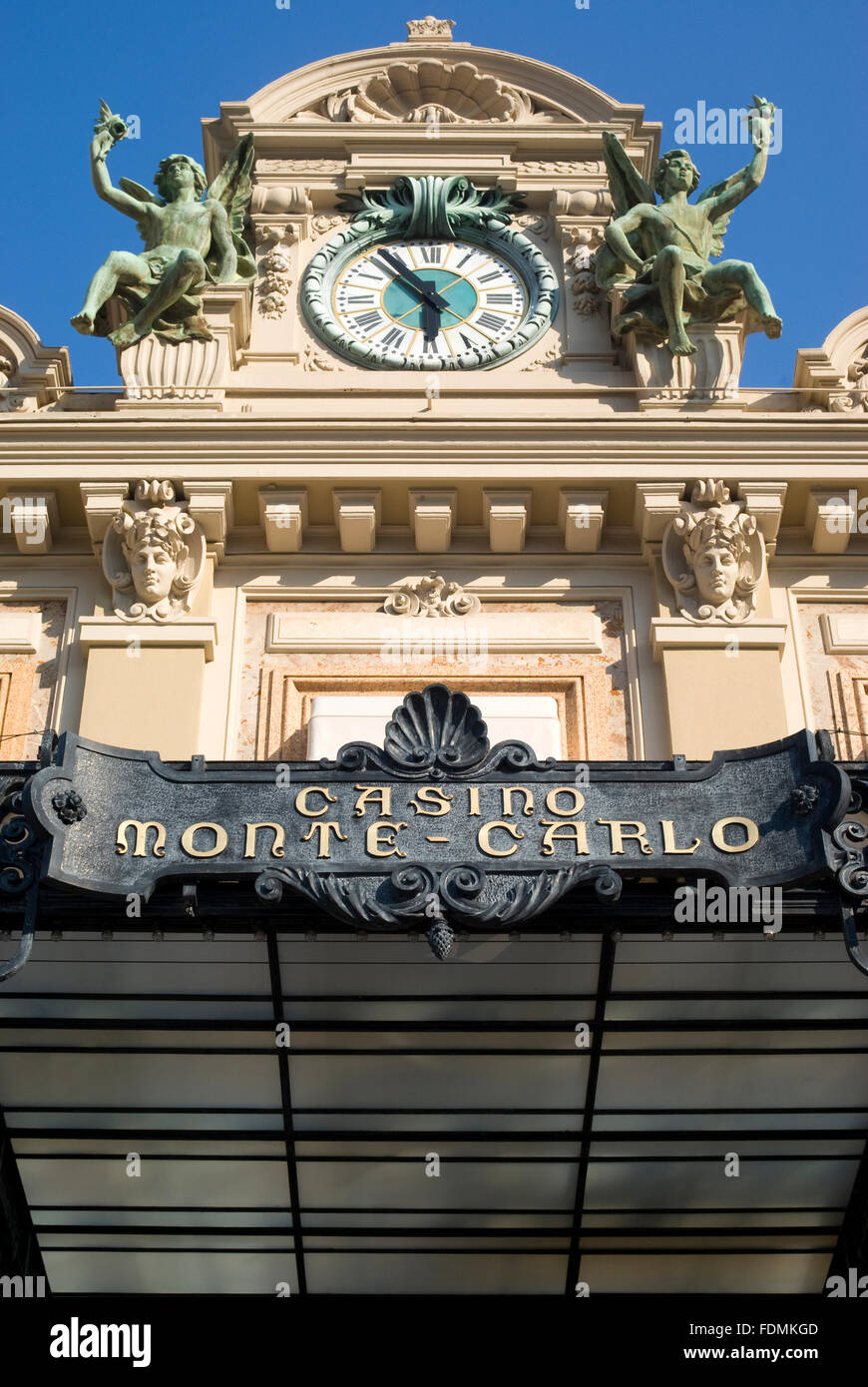 Avant de la célèbre Grand Casino de Monte Carlo, Monaco Banque D'Images