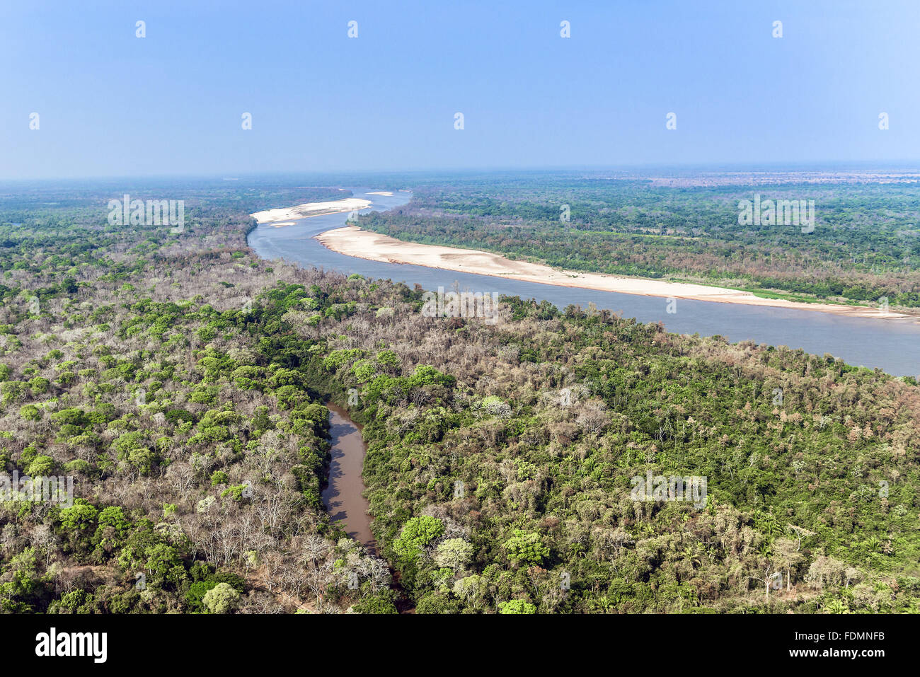 Vue aérienne de Rio Araguaia Banque D'Images