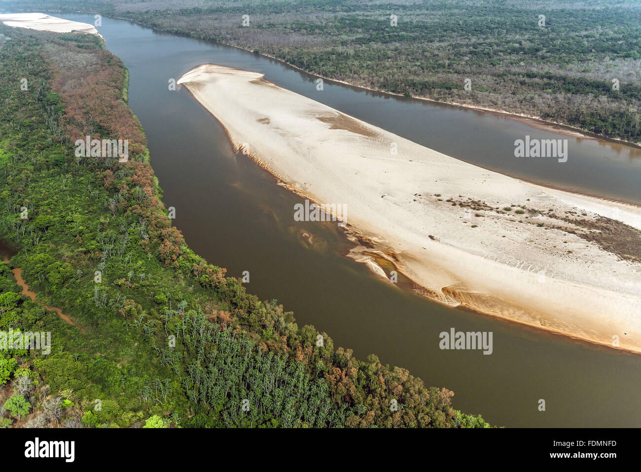 Vue aérienne de Rio Araguaia Banque D'Images