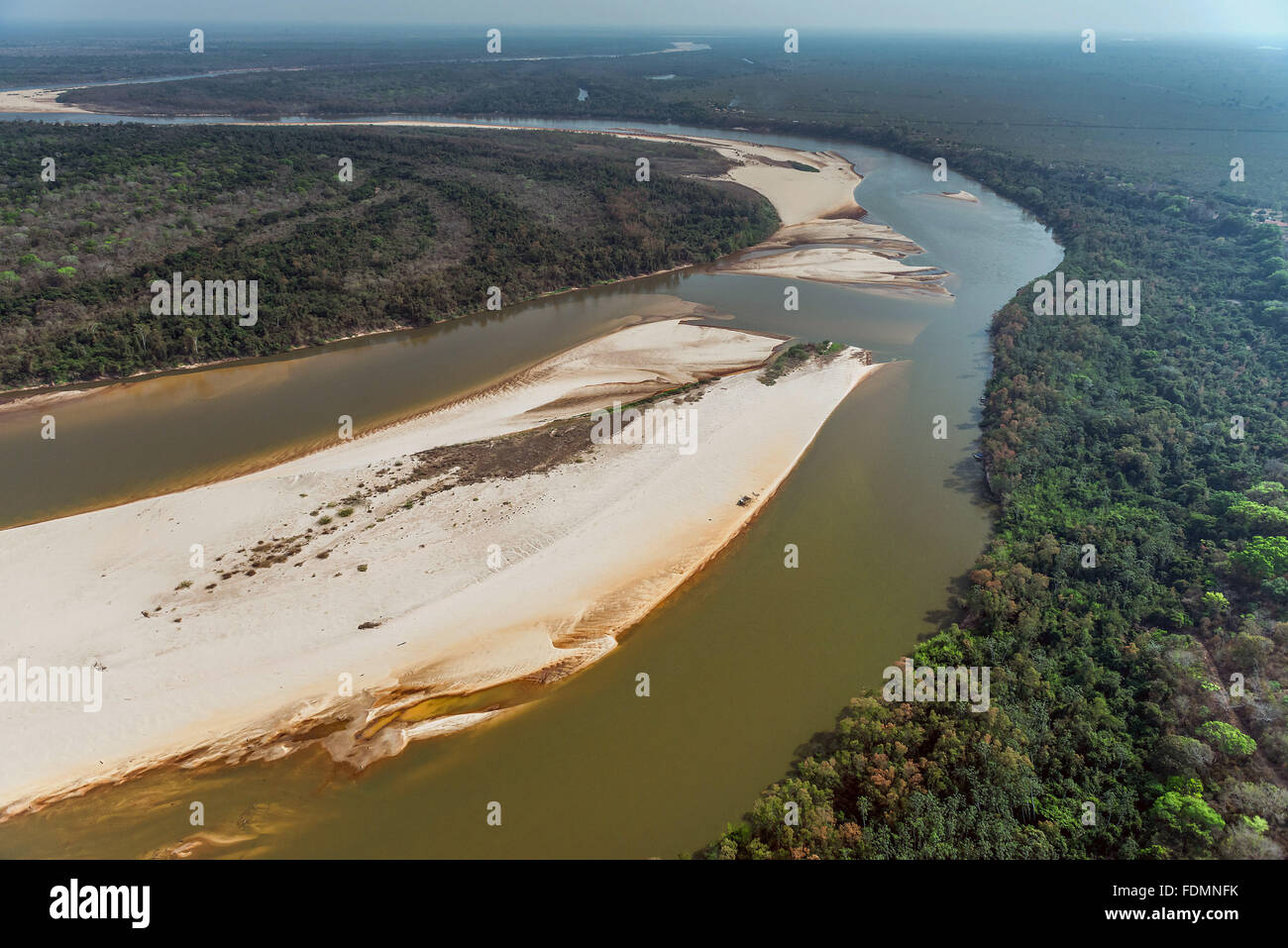 Vue aérienne de Rio Araguaia Banque D'Images