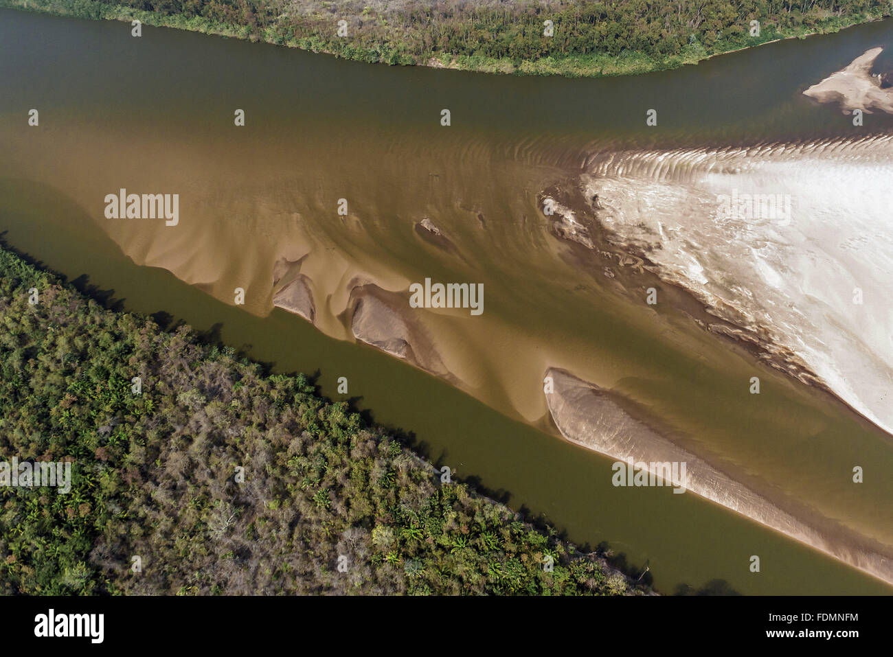 Vue aérienne de Rio Araguaia Banque D'Images