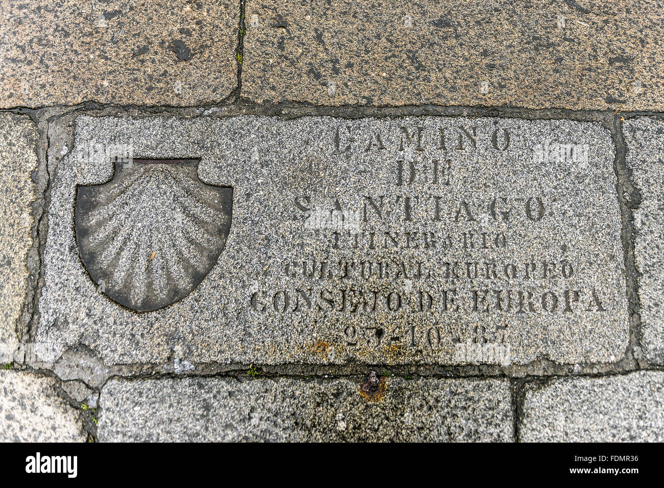 Vieira Shell symbole de Chemin de Saint Jacques de Compostelle Photo Stock Alamy Vieira Shell symbole de Chemin de Saint Jacques de Compostelle Photo Stock Alamy