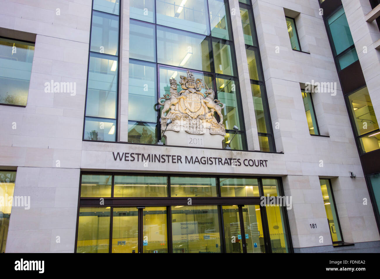 Westminster Magistrates' Court, Marylebone Road, Londres, UK Banque D'Images