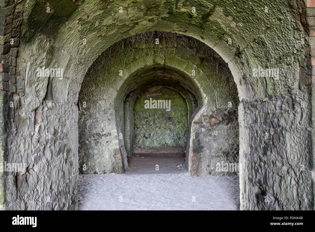 Arches, four à chaux, Holy Island, Angleterre, Royaume-Uni Banque D'Images