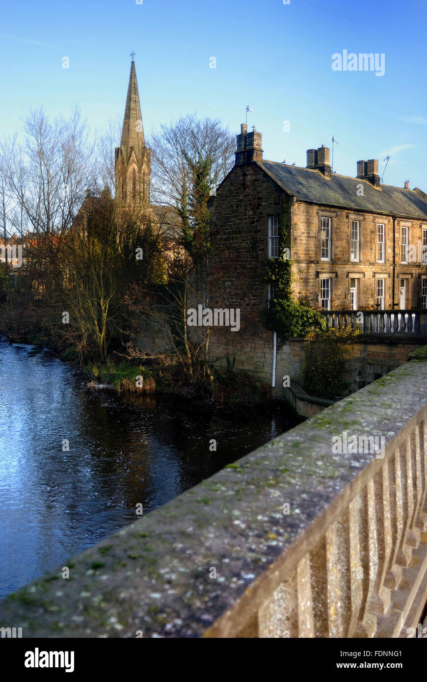 Église St Roberts et River, Morpeth, Northumberland Wansbeck Banque D'Images