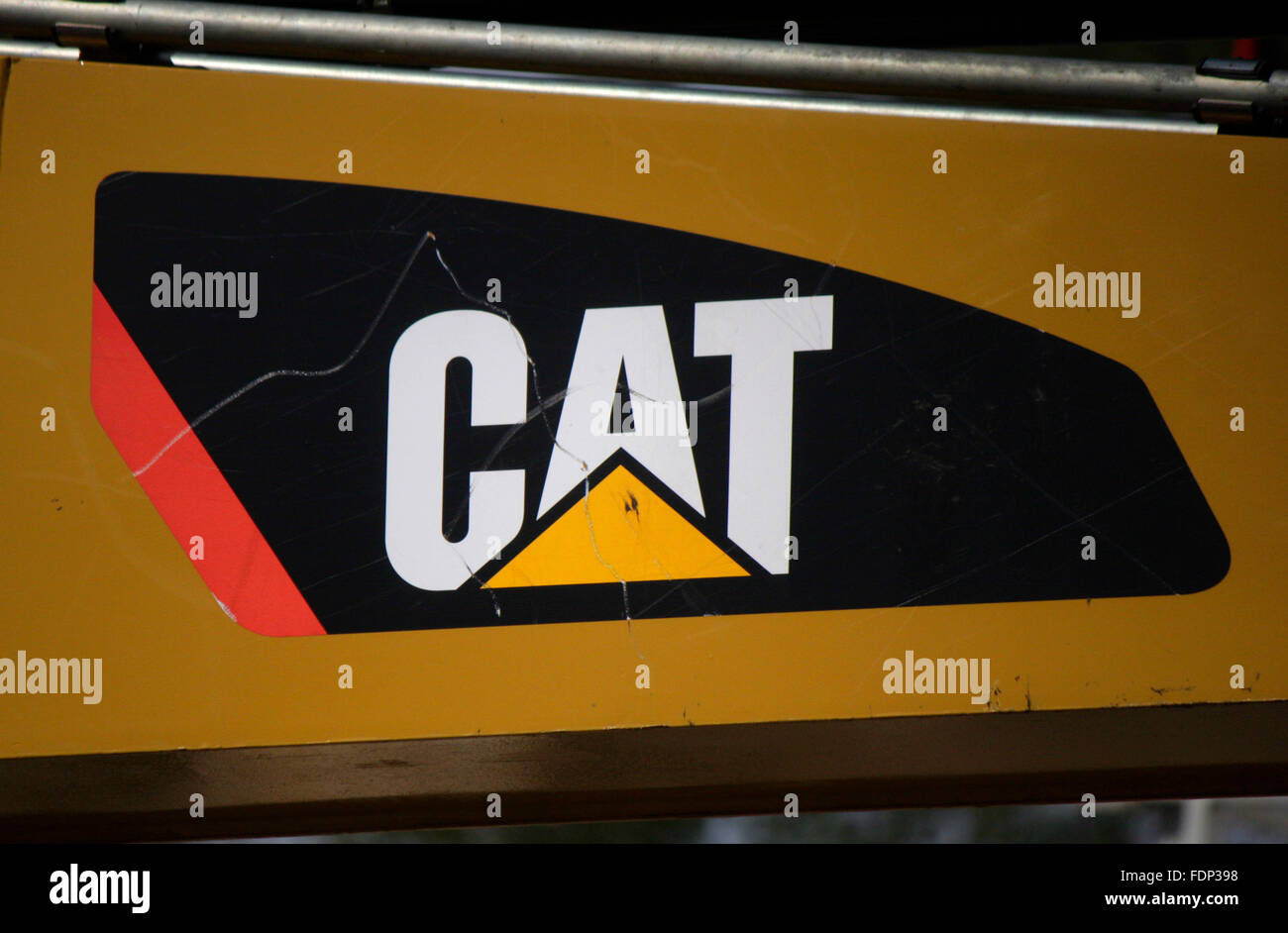 Markenname : 'Cat Caterpillar", Berlin. Banque D'Images