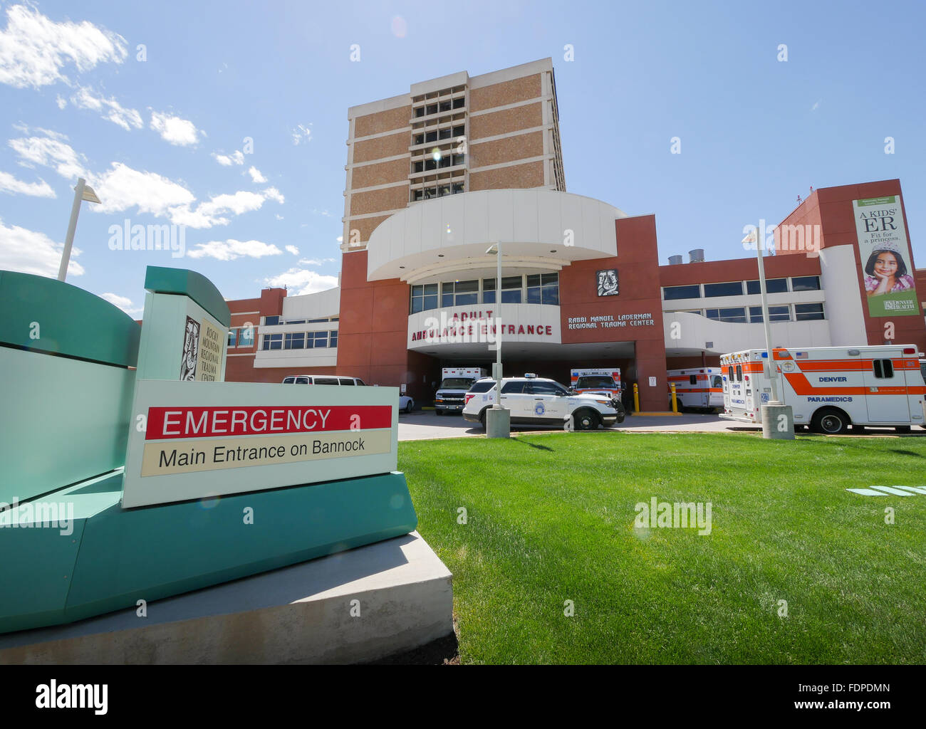 Denver Health Medical Center d'un grand hôpital public à Denver, Colorado Banque D'Images