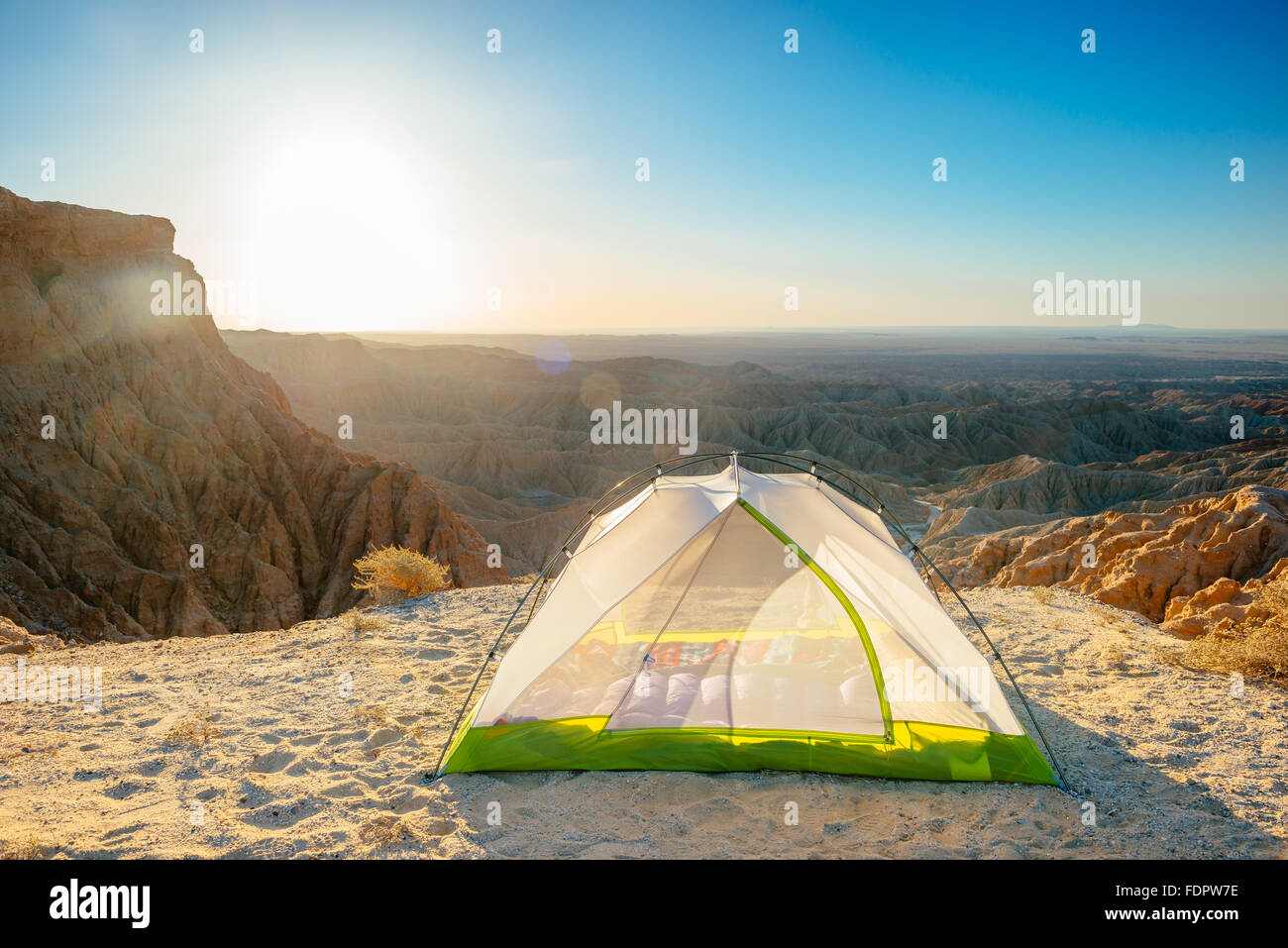 Camping à Font's Point en Anza-Borrego Desert State Park, Californie Banque D'Images