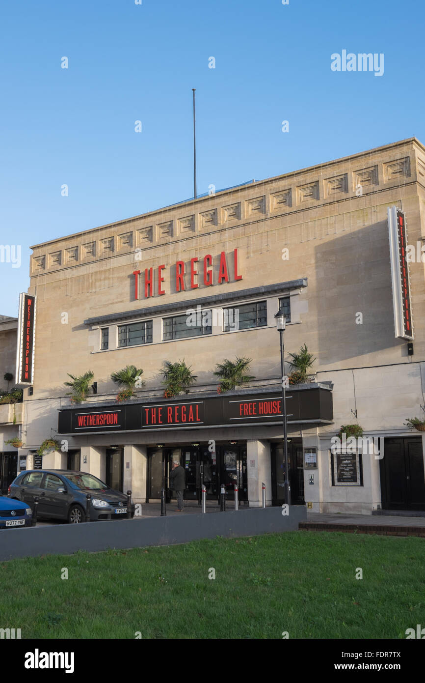 L'ancien cinéma Regal à Gloucester Banque D'Images