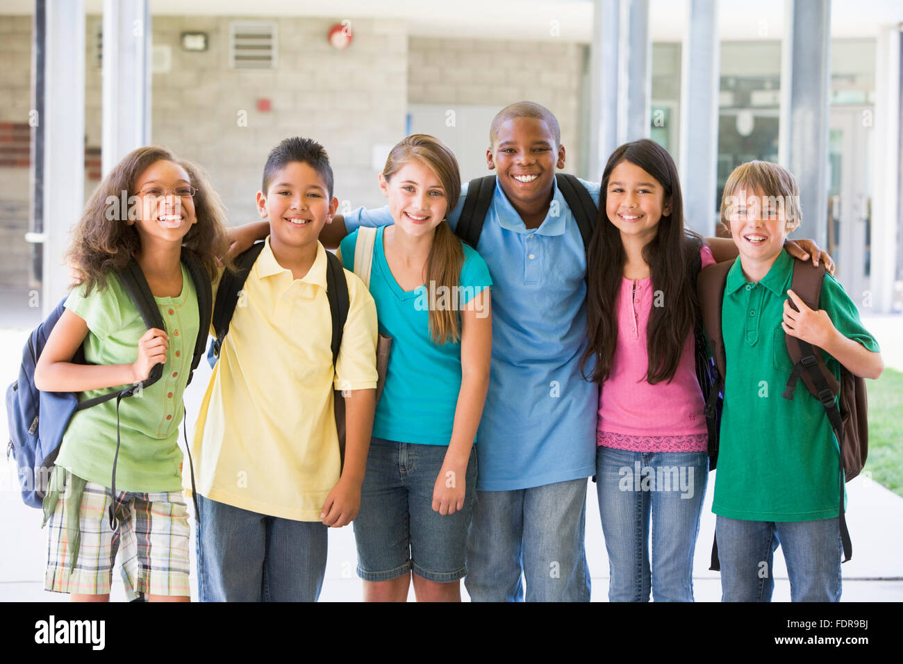 Amitié,convivialité,les enfants de l'école Banque D'Images