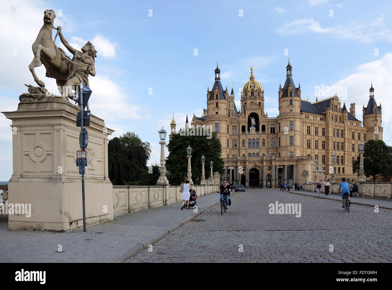 Schwerin, Allemagne, le château de Schwerin Banque D'Images