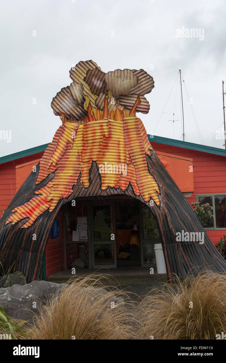 Le volcanisme de la recherche de l'Institut des sciences géologiques GNS est concentrée à Taupo. Banque D'Images