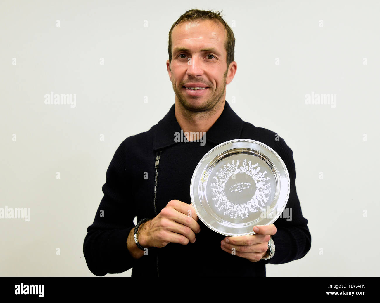 Prague, République tchèque. 09Th Feb 2016. Radek Stepanek tennis player assiste à une conférence de presse à Prague, en République tchèque, le mardi 2 février 2016, après son retour de Melbourne, en Australie, où il et Canadien Daniel Nestor a perdu la finale du double match contre Jamie Murray et Bruno Soares à l'Australian Open tennis championships à Melbourne, Australie, tôt le dimanche. - Vondrous) Banque D'Images