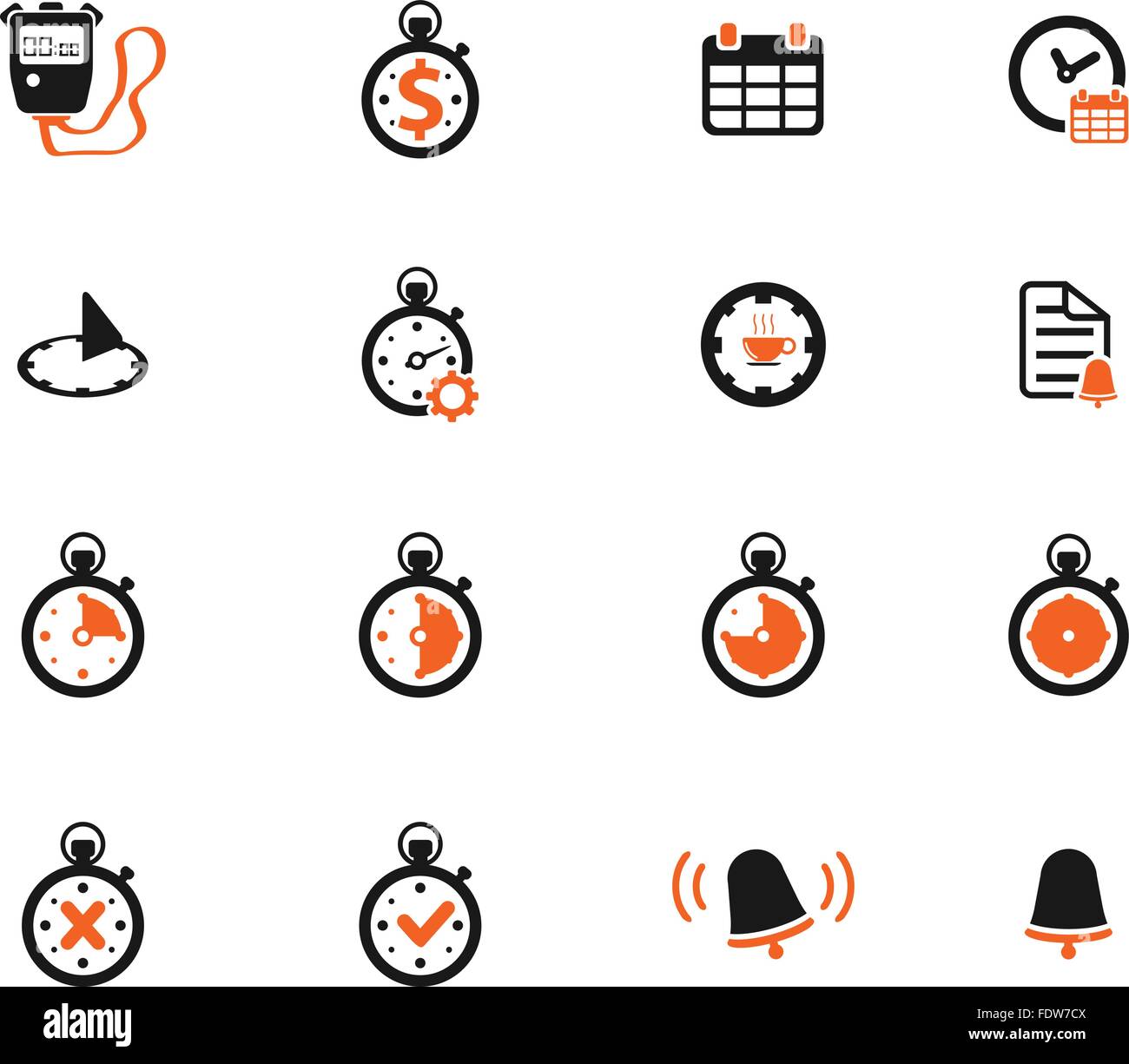 Temps simplement icons Illustration de Vecteur