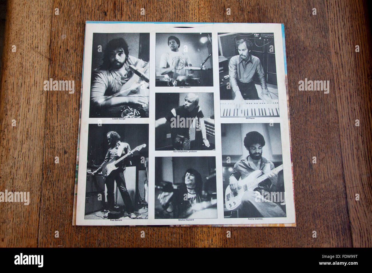 Liner pour Little Feat's album 1977 fois aime un héros Banque D'Images Liner pour Little Feat's album 1977 fois aime un héros Banque D'Images