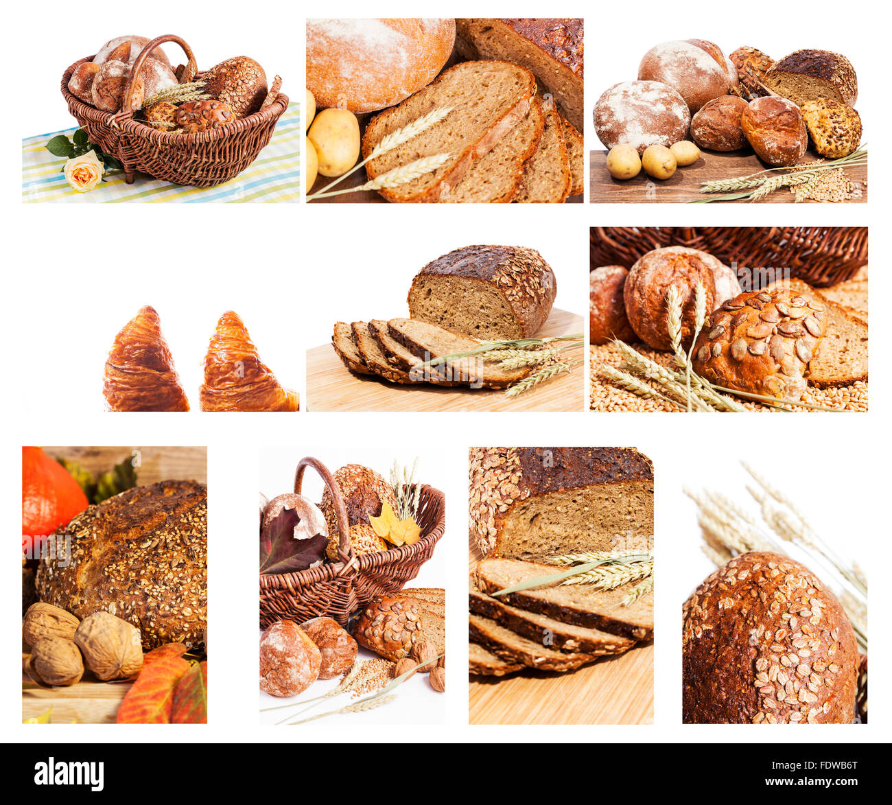 Allemand en bonne santé le pain de grains entiers background Banque D'Images