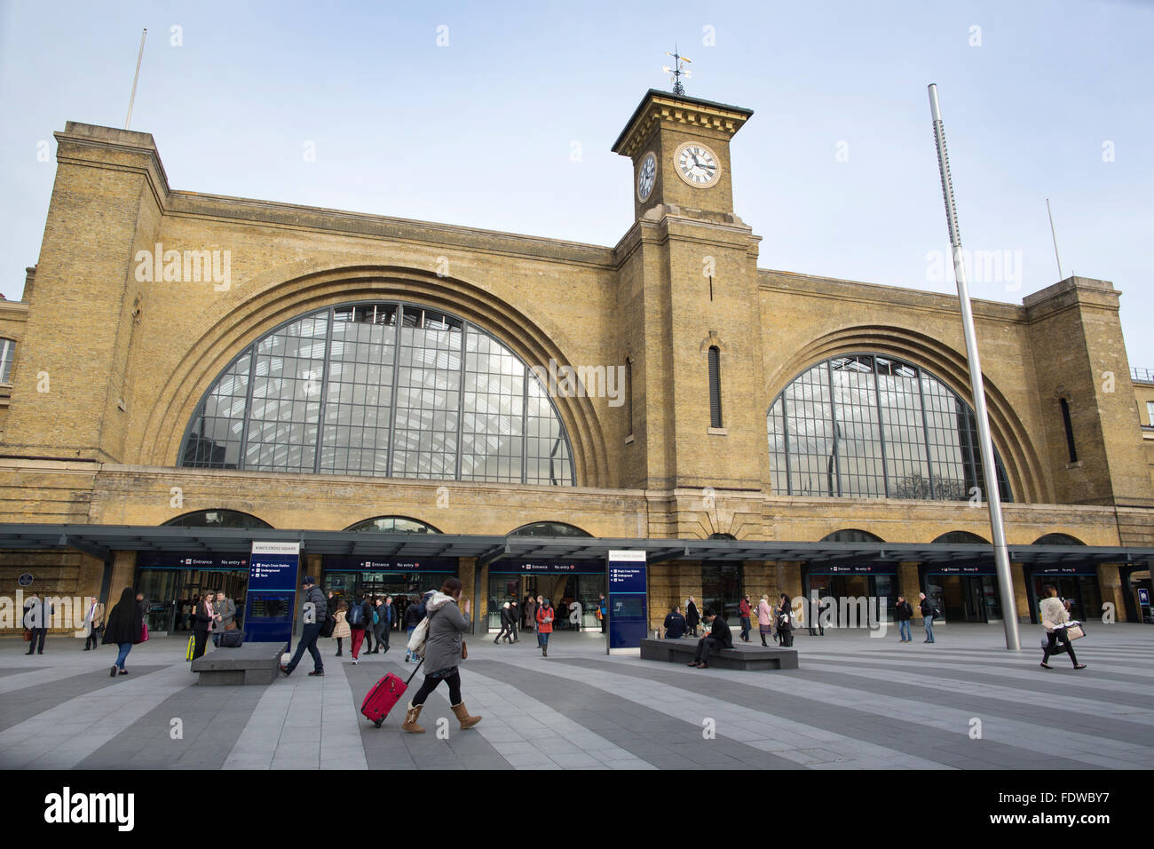 King's Cross Square régénération, 75000m² nouvelle place de la gare et de ses environs, au nord de Londres, Angleterre, RU Banque D'Images